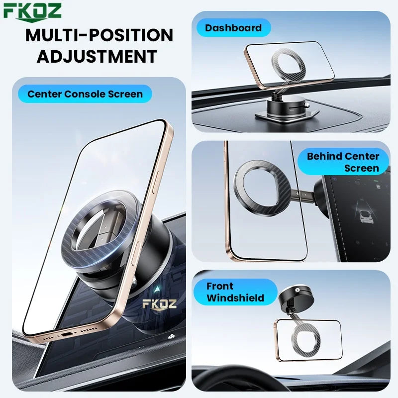Vacuum Strong Magnetic Suction Foldable Phone Holder