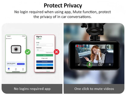 4K Dash Cam for Cars Car Camera Dash Cam WIFI Camera