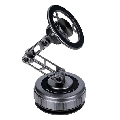 Car Phone Holder With Vacuum Magnetic Suction Cup Foldable