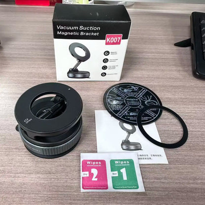Vacuum Suction Magnetic Car Phone Holder for Glass Surface