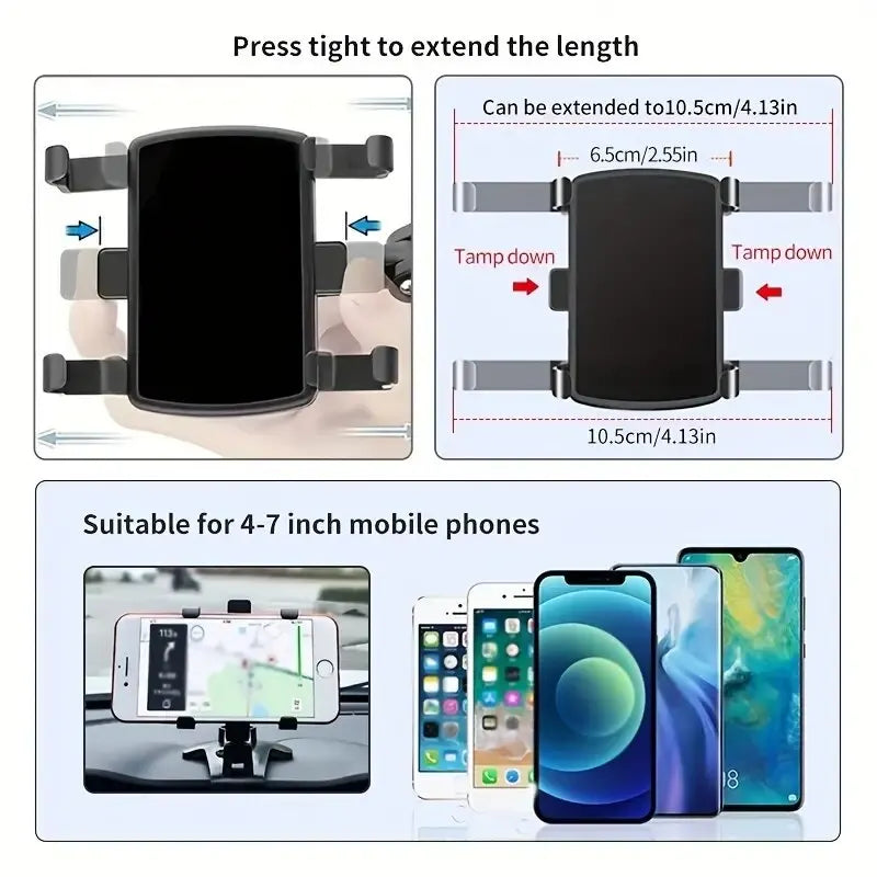 Universal Car Mobile Phone Holder Easy Clip Mount Stand Panel