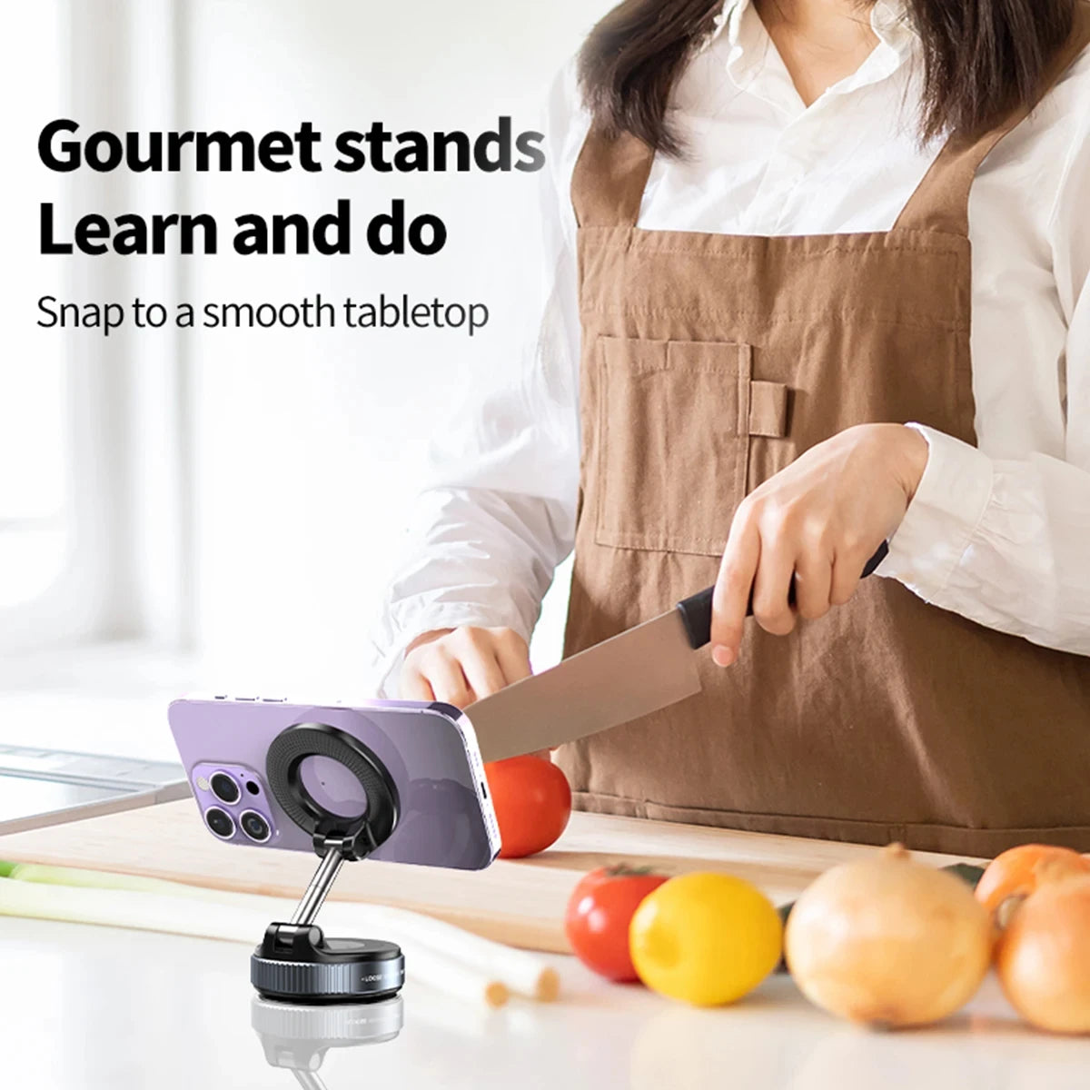 Car Phone Magnetic Stand Mechanical Vacuum Suction Cup