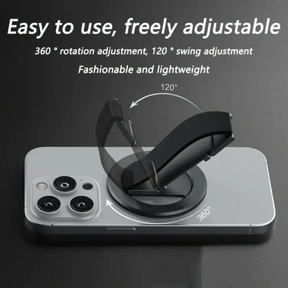 Innovative design aluminum alloy magnetic mobile phone ring holder