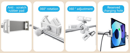 Eary Foldable Tablet Phone Holder Stand for Bed Overhead Mount