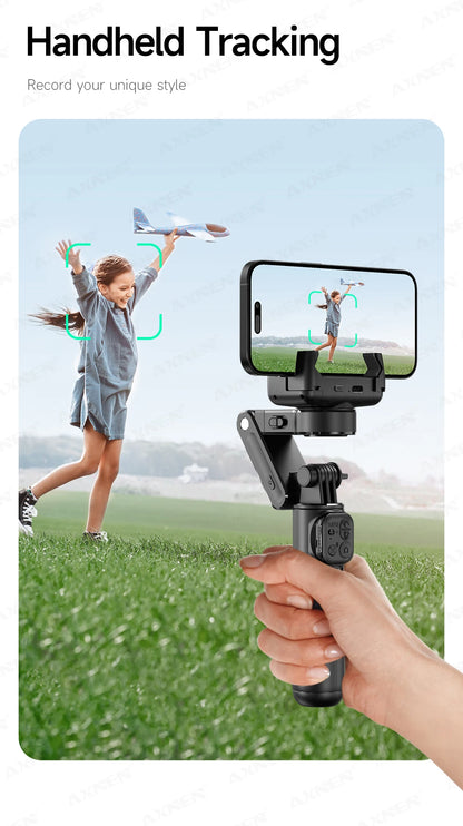AXNEN AI Desktop Gimbal Tripod Extendable Selfie Stick