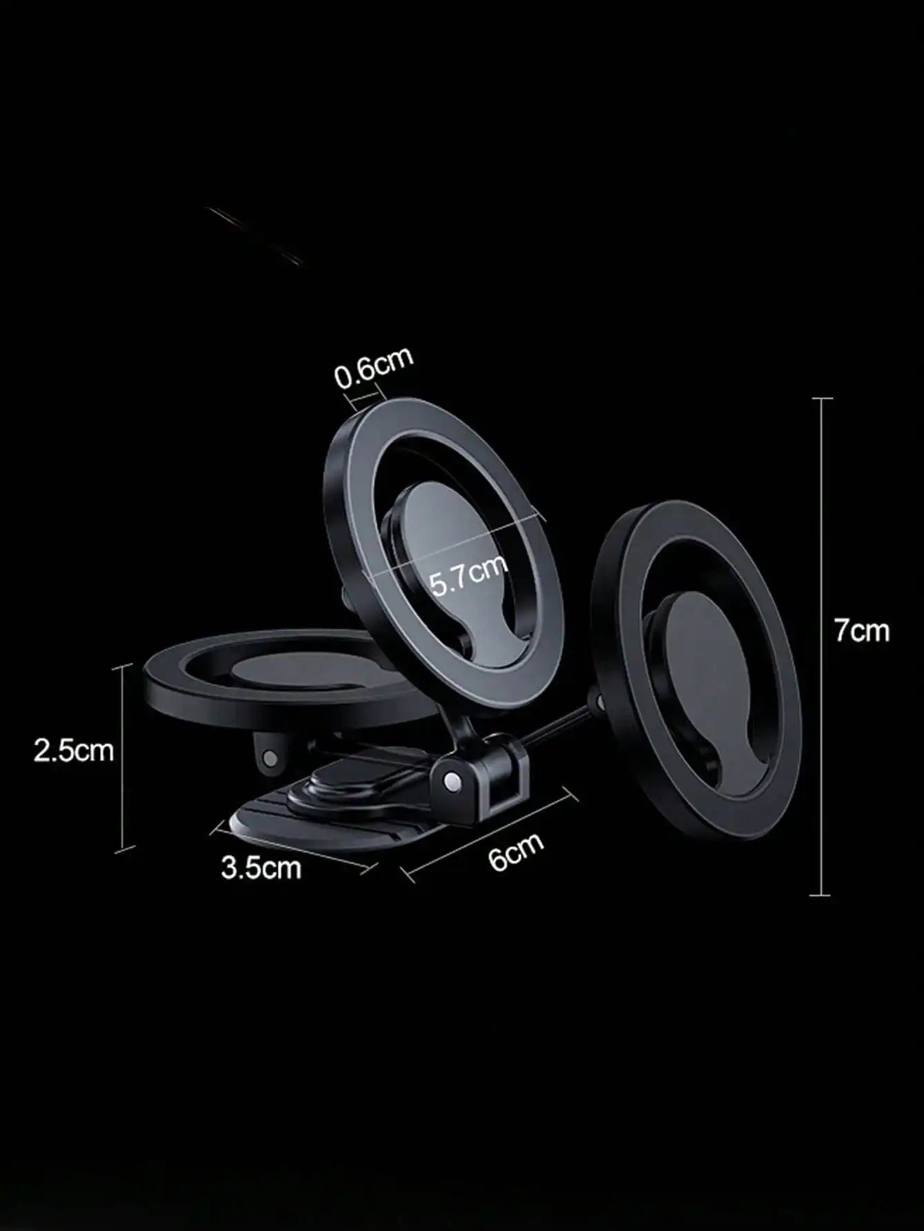 360° Rotating Magnetic Car Phone Holder Foldable