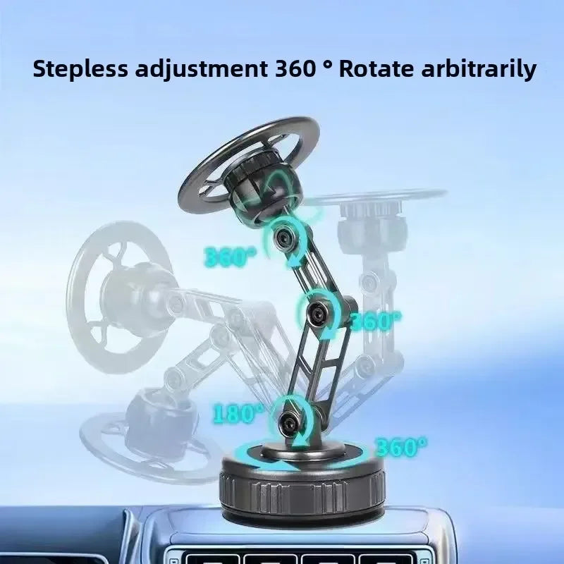 Three-Axis Foldable 360° Rotating Mechanical Arm Car Phone Holder