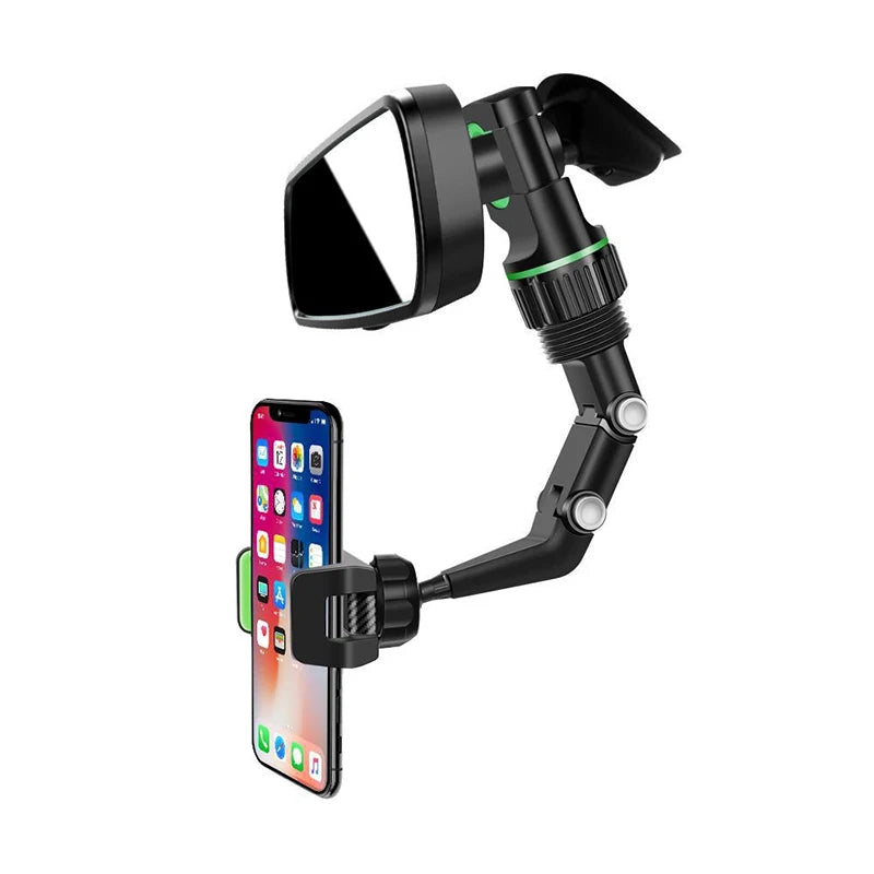NewRearview Mirror Phone Holder For Car 360° Rotating Phone