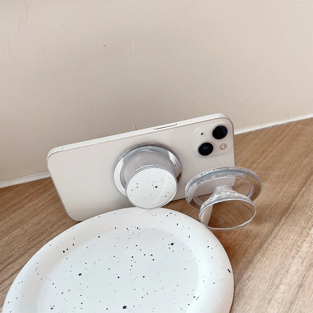 Magsafe metal glitter powder magnetic suction ring holder