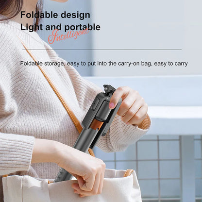 AI Face Tracking Tripod Intelligent Smart Selfie Stick Foldable