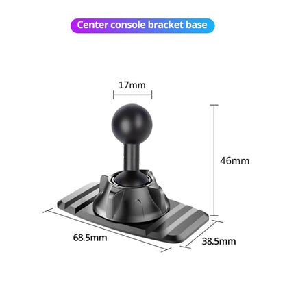 Universal 17mm Ball Head Car Dashboard Sticker Base