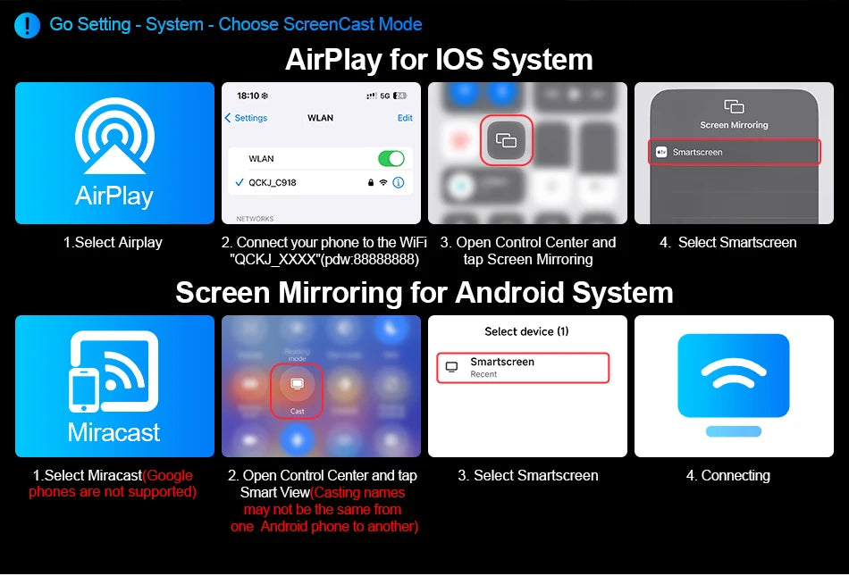 10/11.26 inch Dash Cam 4K Car DVR Wireless Dual Lens