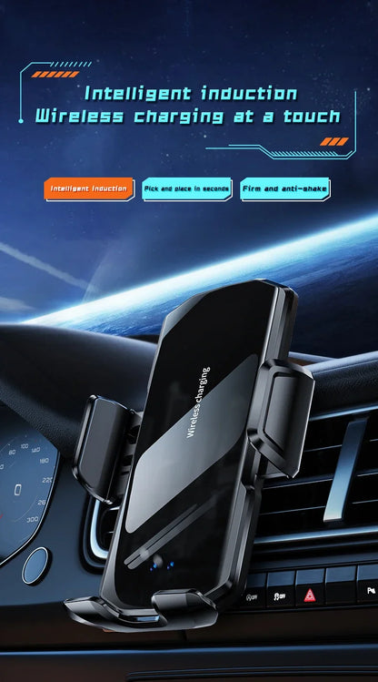 Wireless Car Air Vent Phone Holder 15W Fast Charging