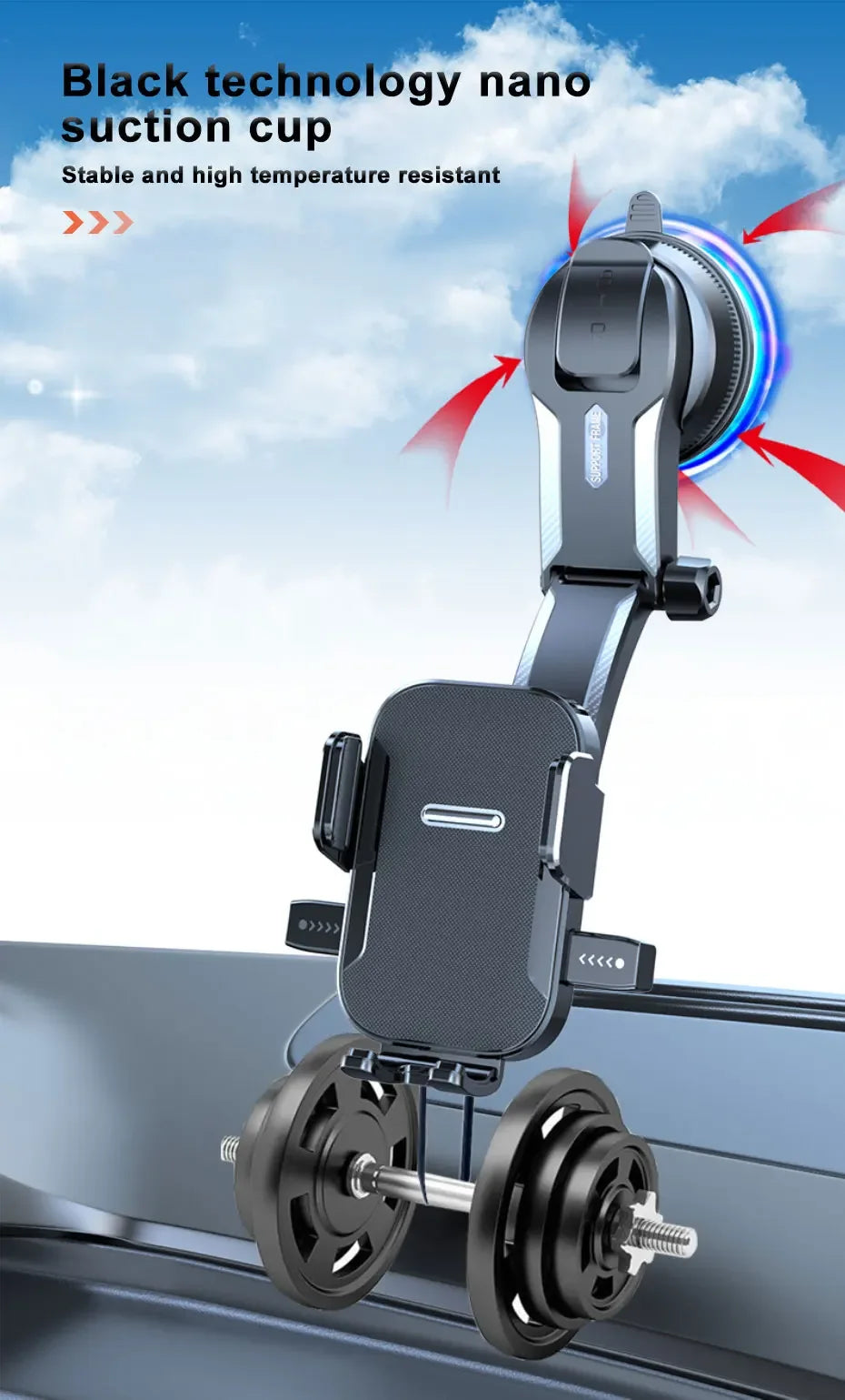 Sucker Car Phone Holder Mount Stand Suction Cup Smartphone