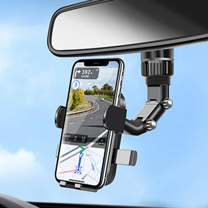 NewRearview Mirror Phone Holder For Car 360° Rotating Phone