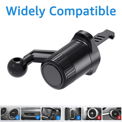 Air Vent Clip for Car Phone Holder Stand 17mm Ball Head Base