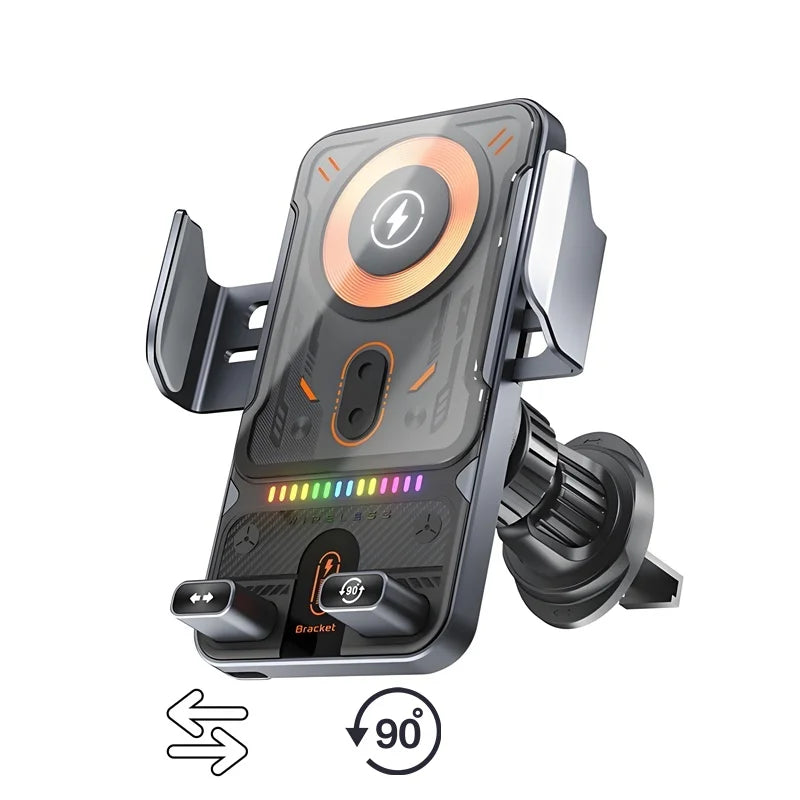 Universal Car Phone Wireless Charger Holder 360° Rotation Mount