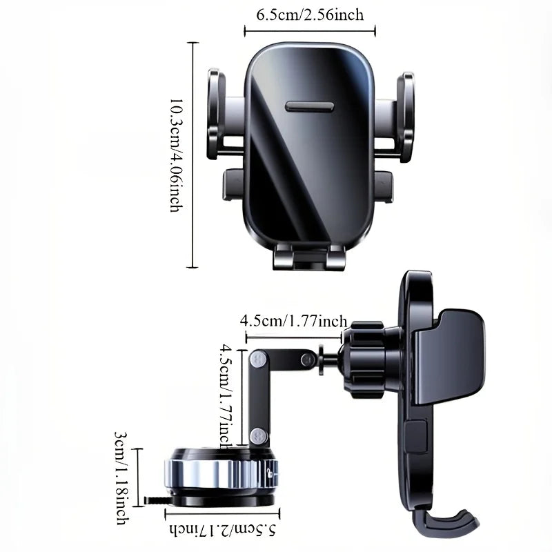Lcars New Car Dashboard Phone Holder with Strong Vacuum Suction