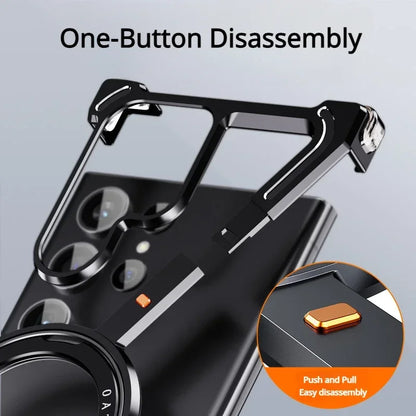 Oatsbasf Metal Magsafe Ultra Frame-Free Bumper Anti-Slip