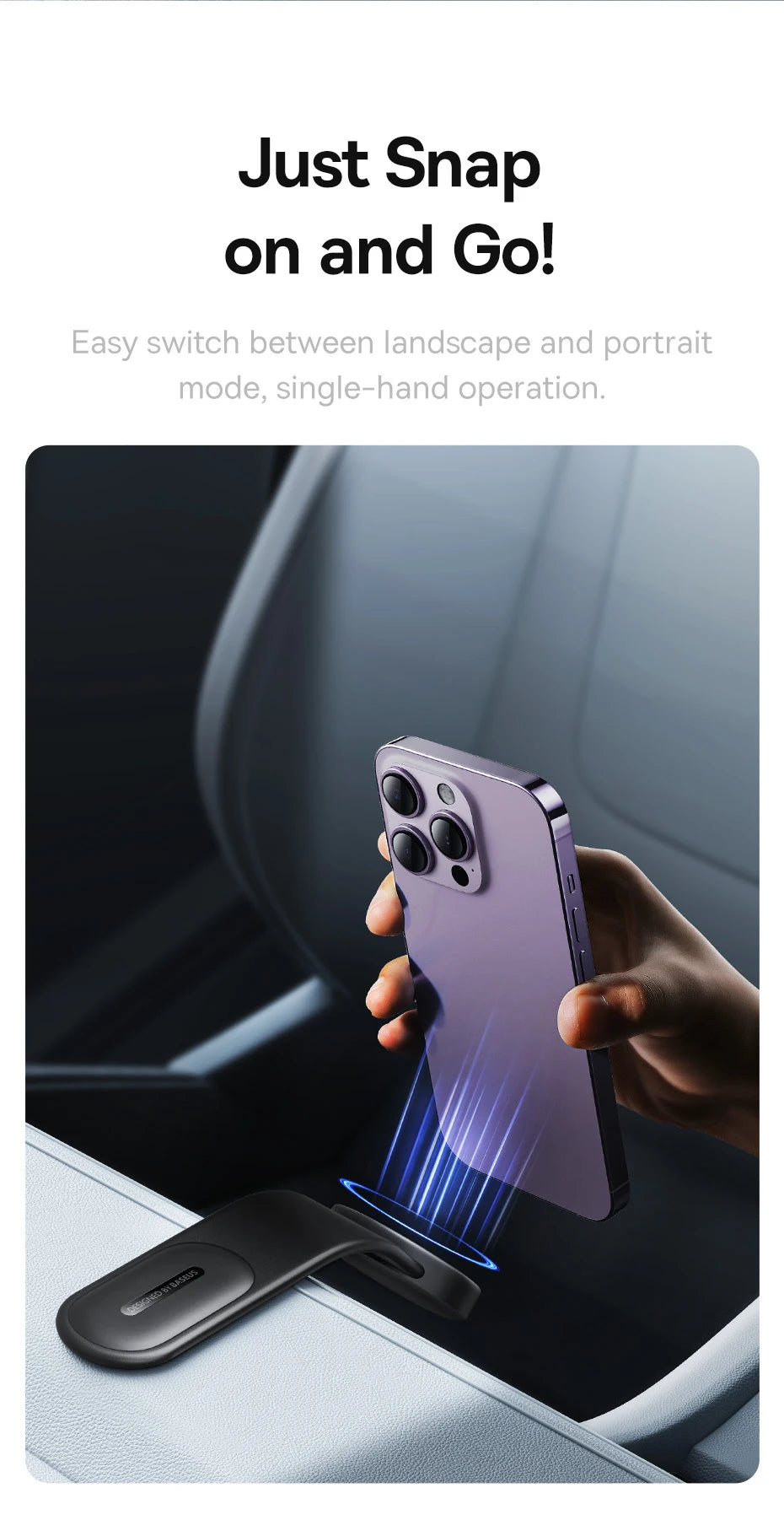 Baseus Magnetic Holder Car Phone Holder Stand Foldable Mount