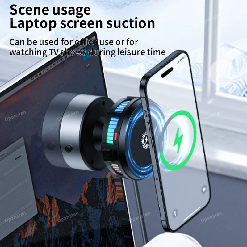 Cooling Car Magnetic Wireless Charger Vacuum Adsorption