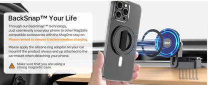 EWA MagOne Ultra Cell Phone Holder Kickstand Ring