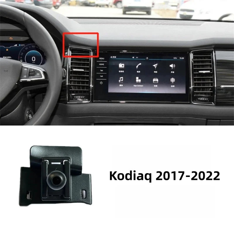 For Skoda Interior Phone Holder Stand Base Mount Bracket