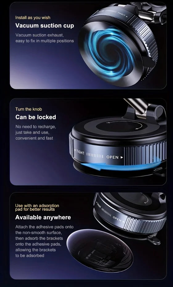 New 360 Rotating Aluminium Alloy Magnetic attraction