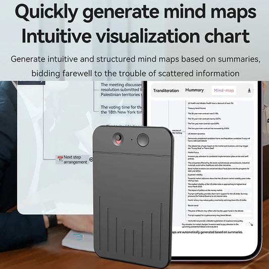 AI Voice Recorder APP Control AI Notetaking Device