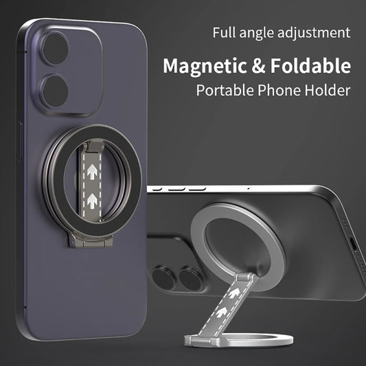 Double-Sided Magnetic Attraction Cell Phone Circular Holder