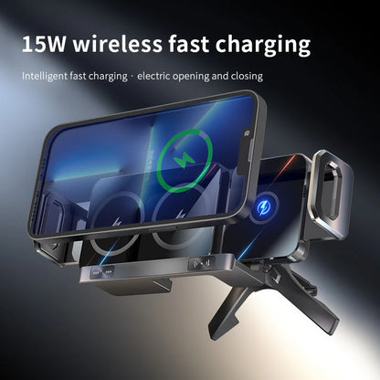 New 15W Wireless Fast Car Charger Mount Gravity Car Phone Holder