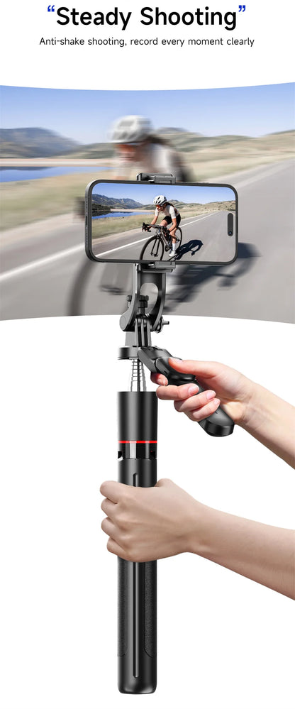 Selfie Stick Tripod with 1708mm Long Monopod Fill Light