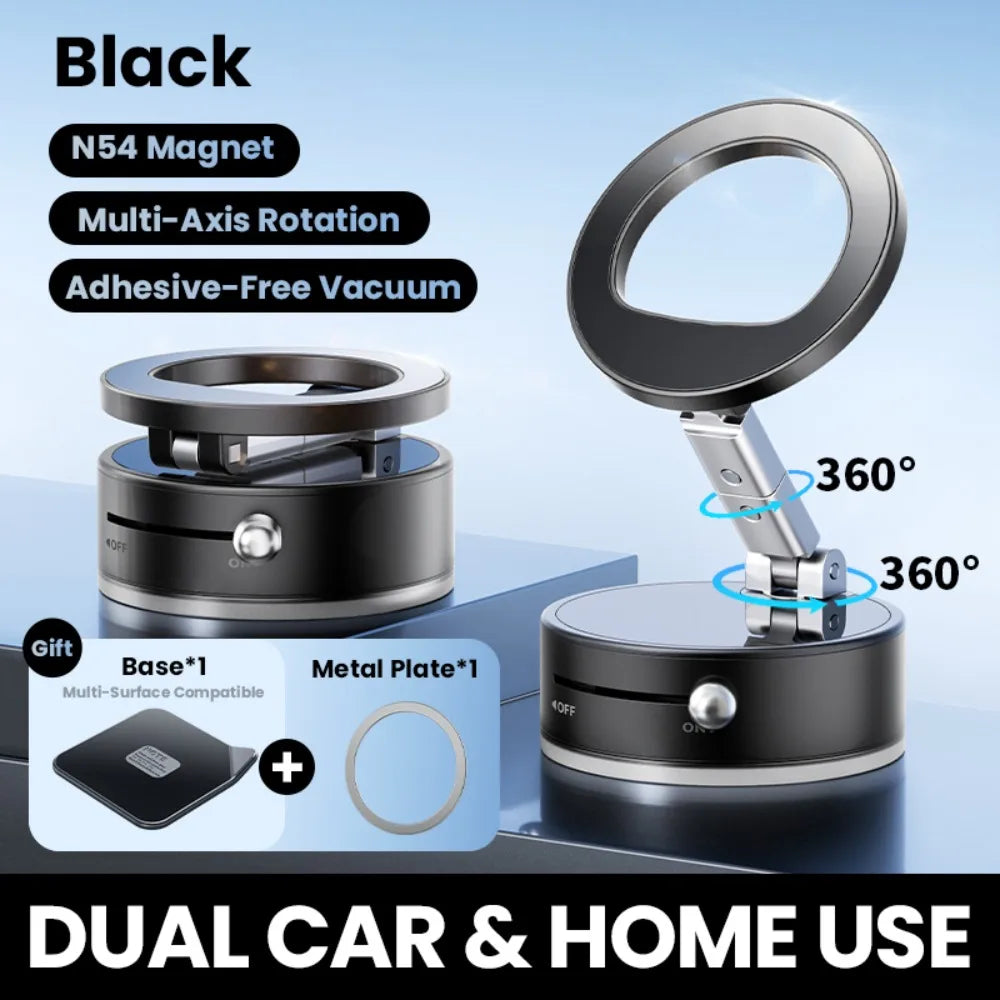 Vacuum Suction Magnetic Phone Holder for Magsafe 360° Adjustable