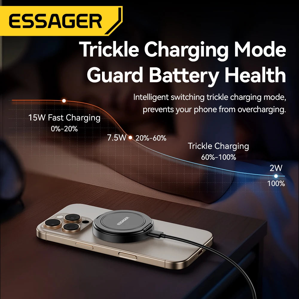 Magnetic 15W Wireless Charger Fast Charging Pad Stand