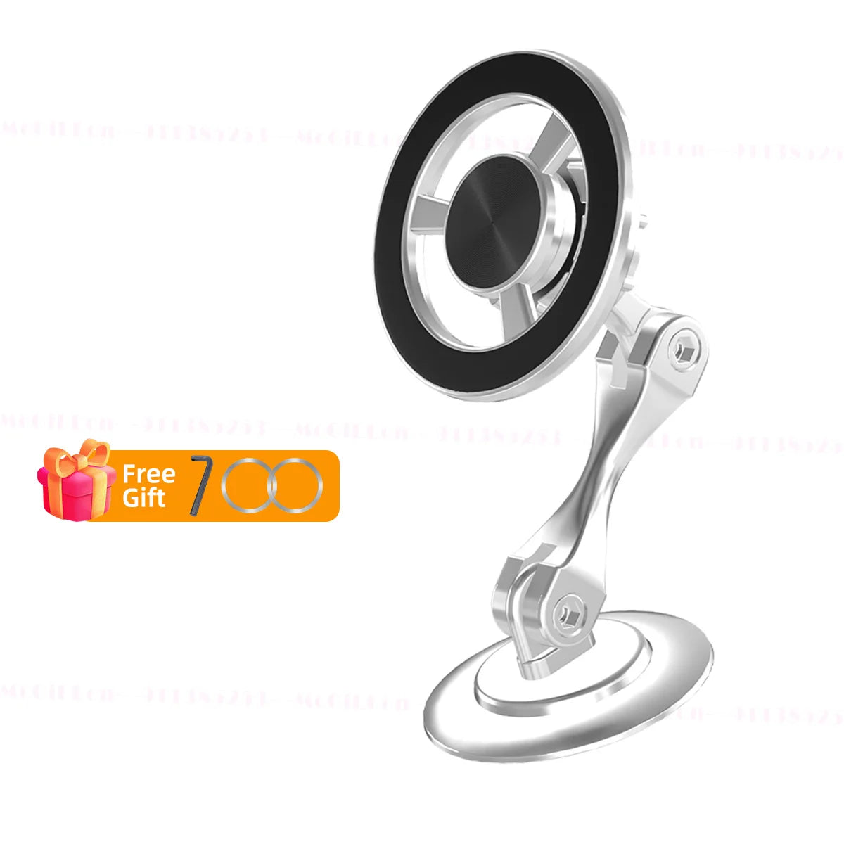 720 Rotate Metal Magnetic Car Phone Holder Foldable Phone Stand