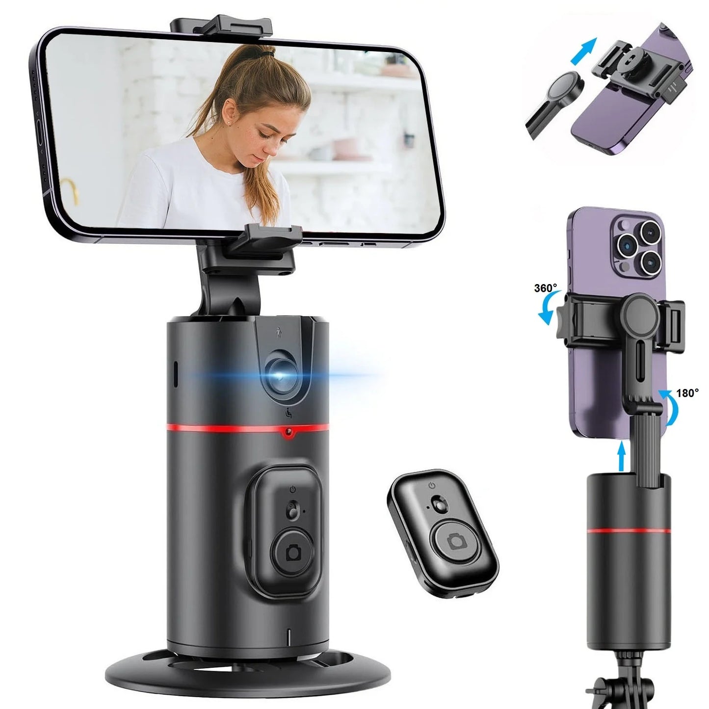 Auto Face Tracking Tripod 360° Rotation Smart Auto Tracking