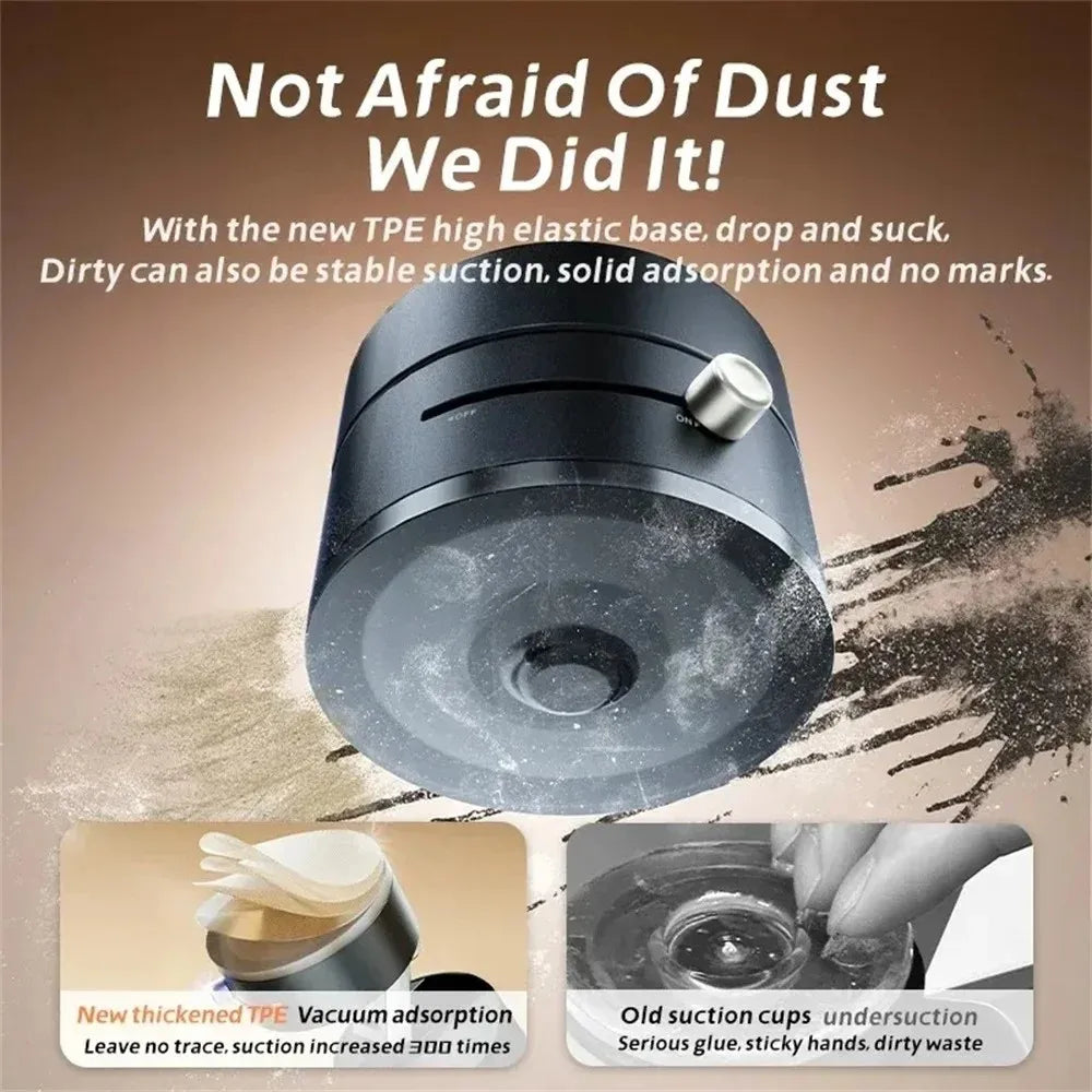 1PC Vacuum Magnetic Car Phone Mount 360 Rotating Suction Cup