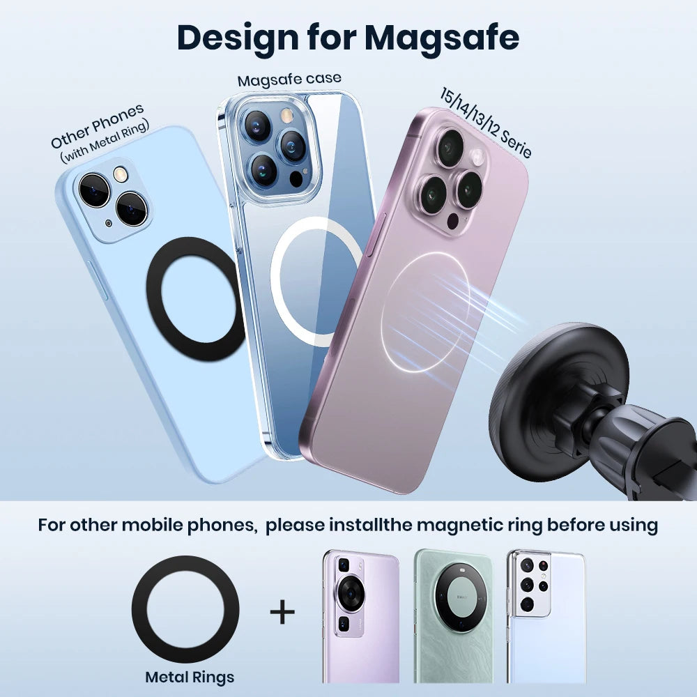 TOPK for Magsafe Car Phone Holder Powerful Magnetism