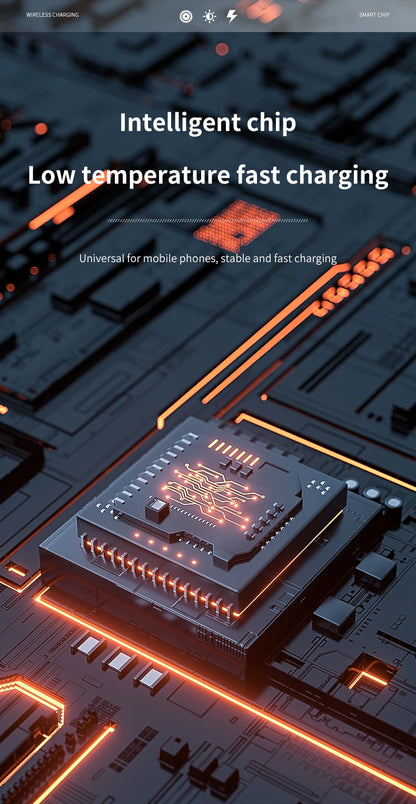 66W Magnetic Head Car Phone Holder 15W Fast Wireless Charger