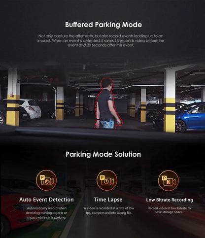 VIOFO A119 V3 2K Car Parking Mode G-Sensor Rota Lens