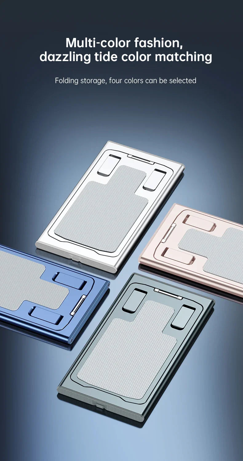 Folding Metal Phone Stand Solid Support Kickstand Phone Holder