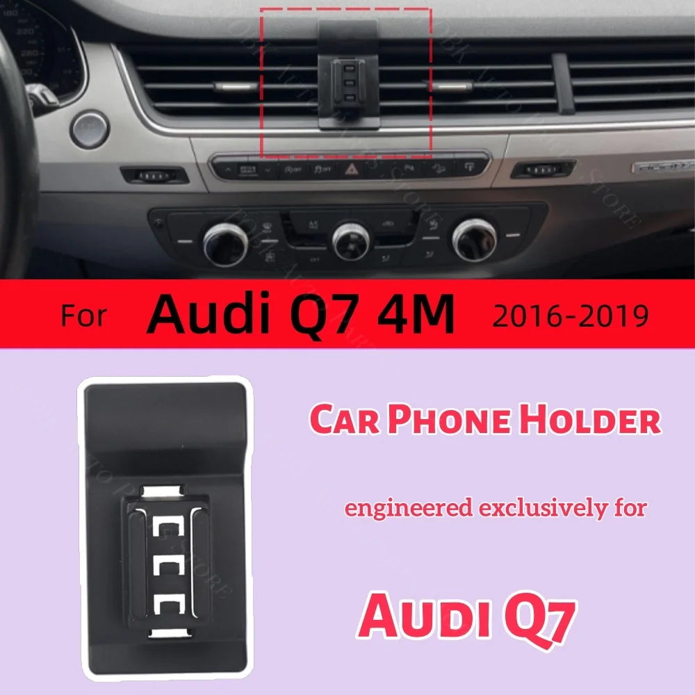 Magnetic Phone Holder for Audi Q7 Wireless Charging