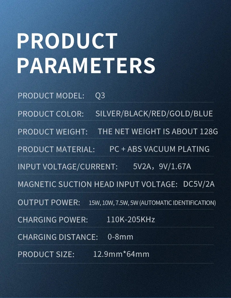 30W Car Wireless Charger Magnetic Automatic Car Mount Phone Holder