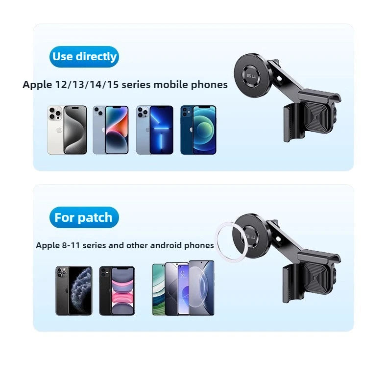 Magnetic Car Phone Holder Car Display Screen Side Rotation
