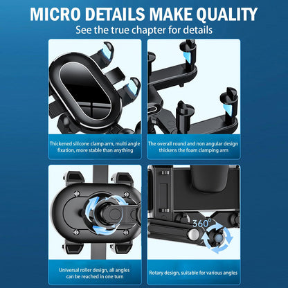 360° Car Rearview Mirror Mobile Phone Holder For Car Rotation