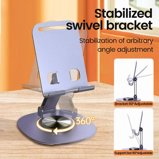Rotating Table Cell Phone Holder Support Desktop Stand