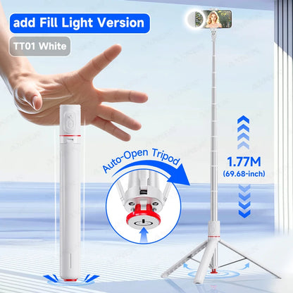 Bluetooth Selfie Stick Tripod Auto Pop-Up Foldable Holder