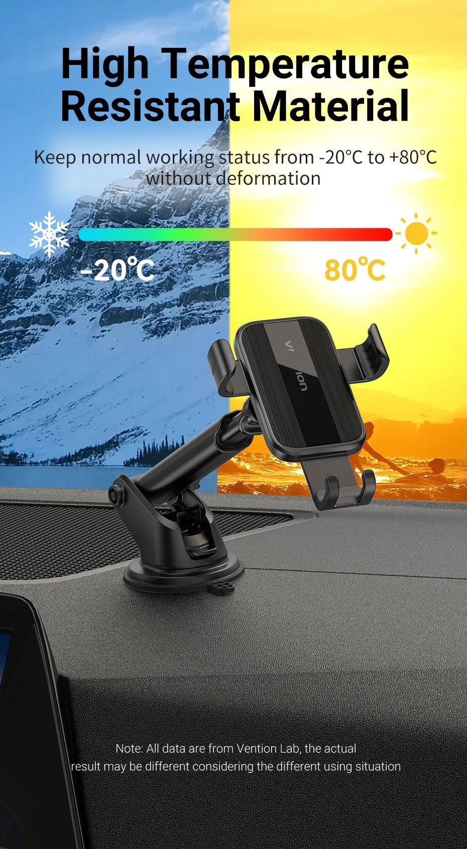 Vention Car Phone Holder Gravity Phone Stand