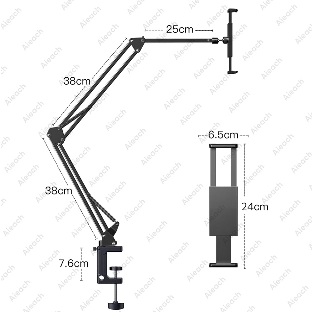 GOYN Metal Tablet Stand, Foldable 360° Rotating Holder