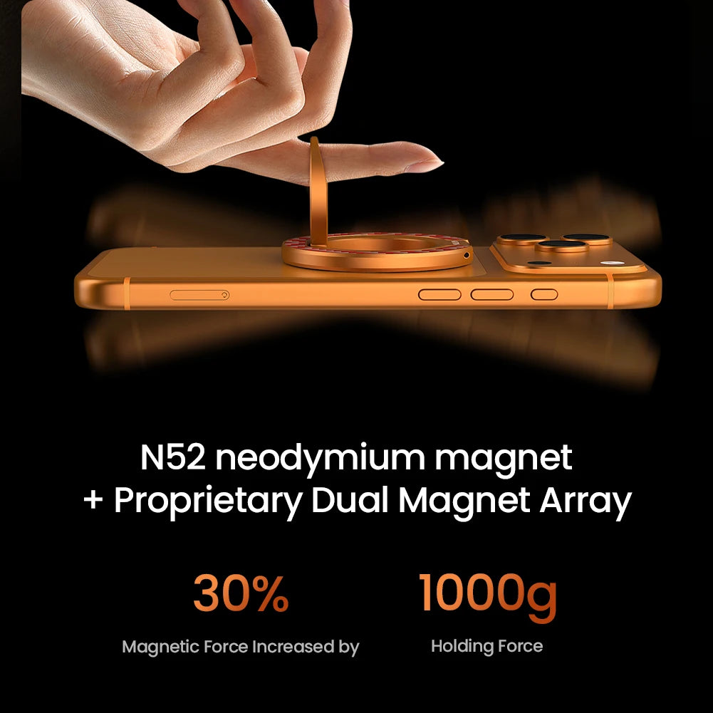 Phone Ring Stand for Double-Sided Magnetic Aluminum Alloy